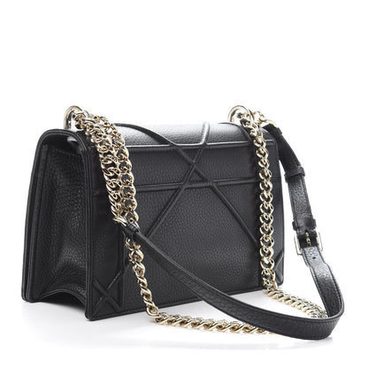 Christian Dior Grained Calfskin Medium Diorama Flap Bag Black 3 of 10