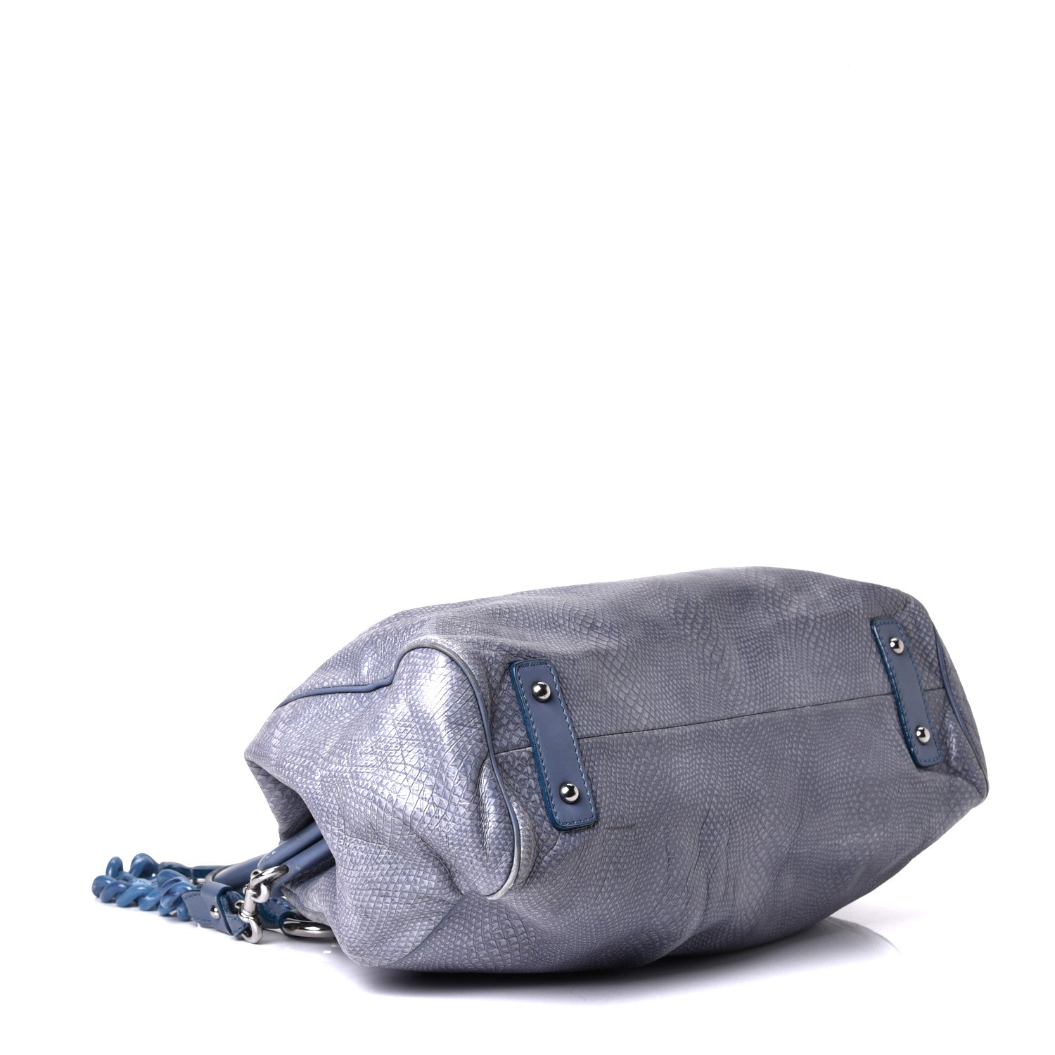 Marc Jacobs Calfskin Snake Print Stam Blue 5 of 22