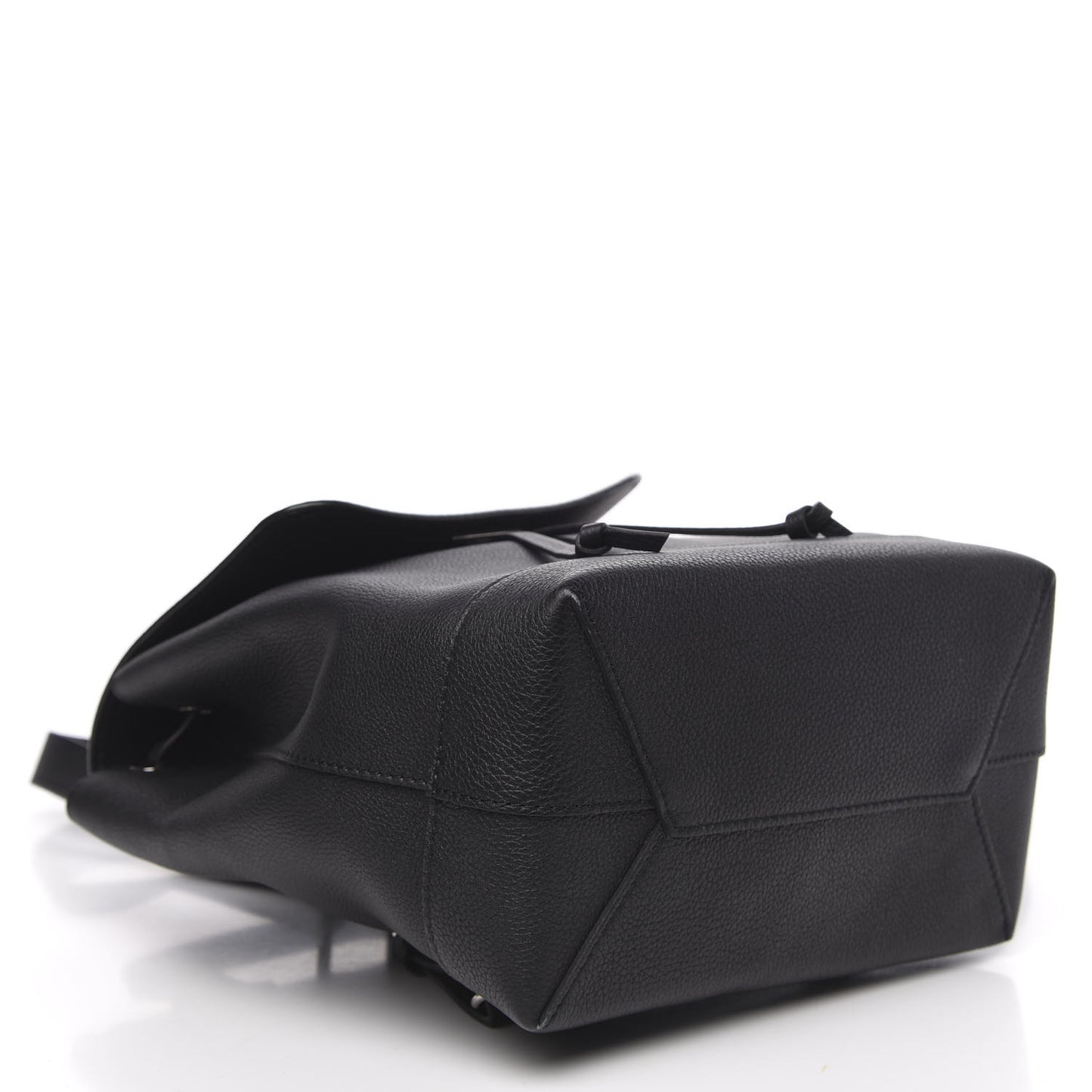 Calfskin Lockme Backpack Black