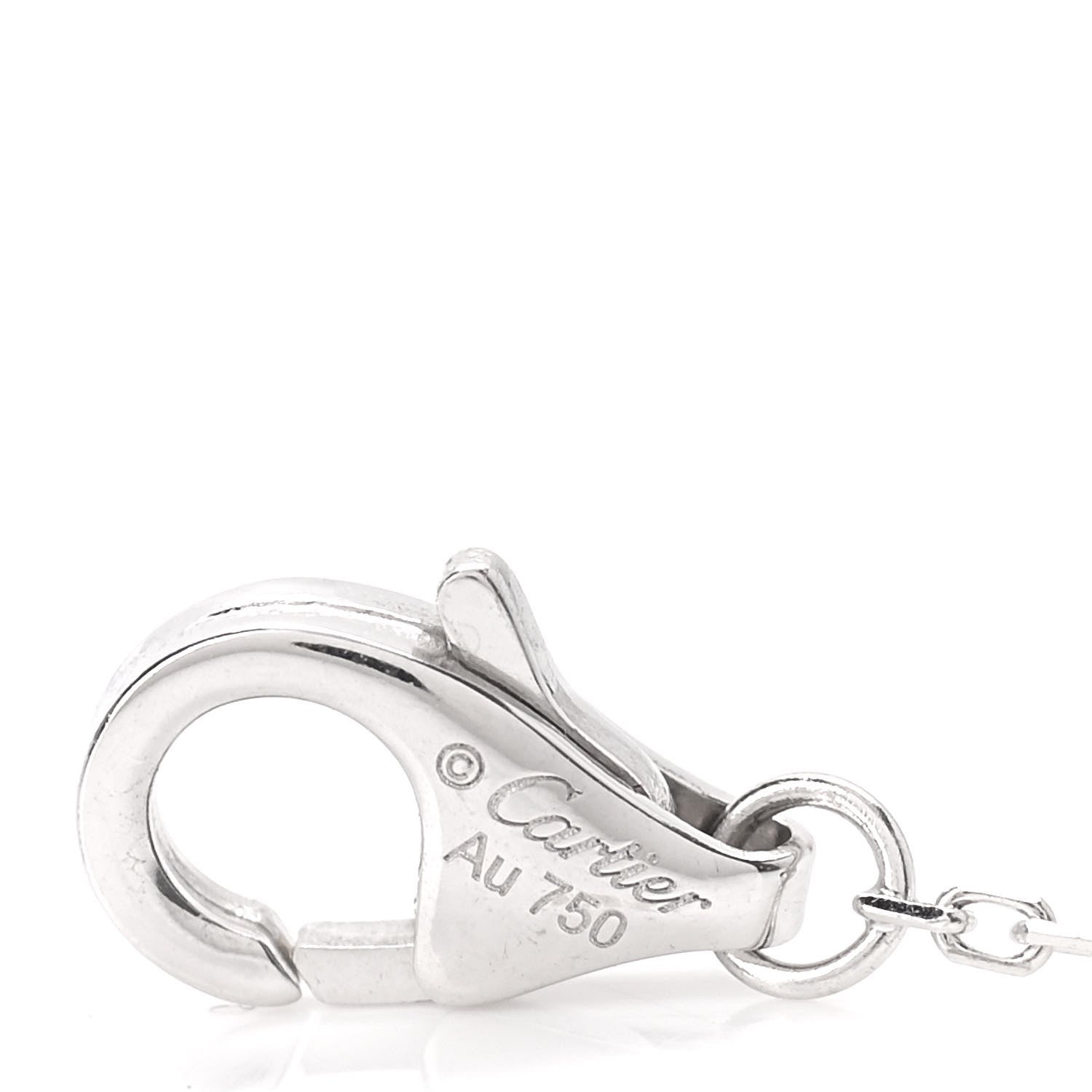 Cartier 18K White Gold Diamond XS D'Amour Pendant Necklace 4 of 5
