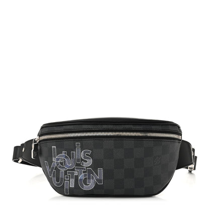 Louis Vuitton Damier Graphite Logo Campus BumBag Grey 1 of 11
