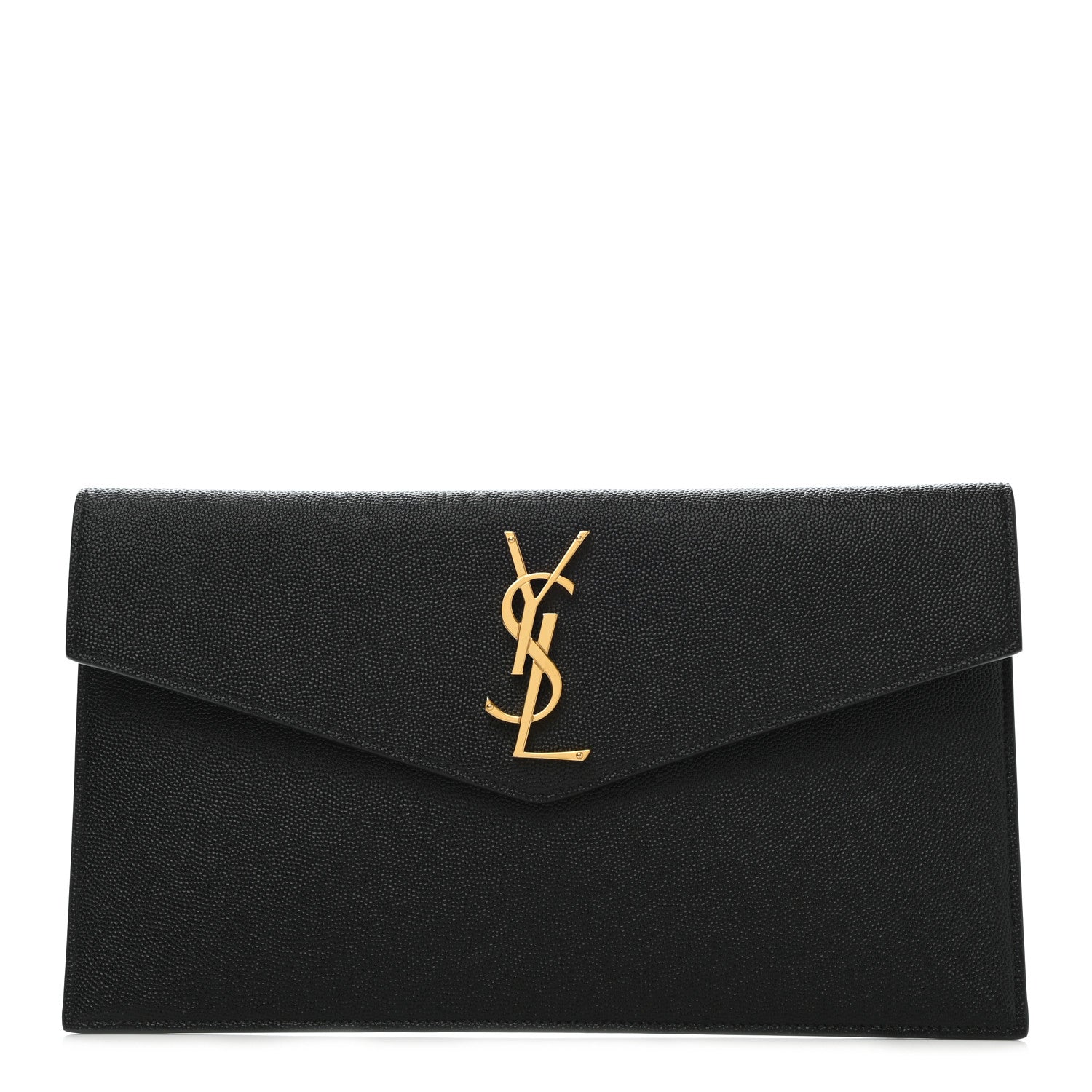 Saint Laurent Grain De Poudre Uptown Pouch Black 1 of 6