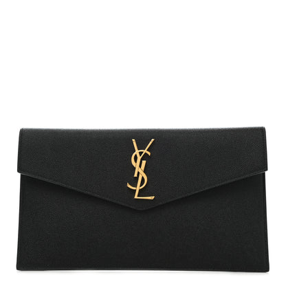Saint Laurent Grain De Poudre Uptown Pouch Black 1 of 6