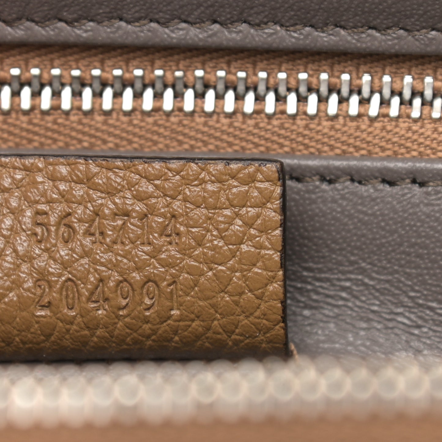 Grainy Calfskin Medium Zumi Top Handle Bag Friky Taupe