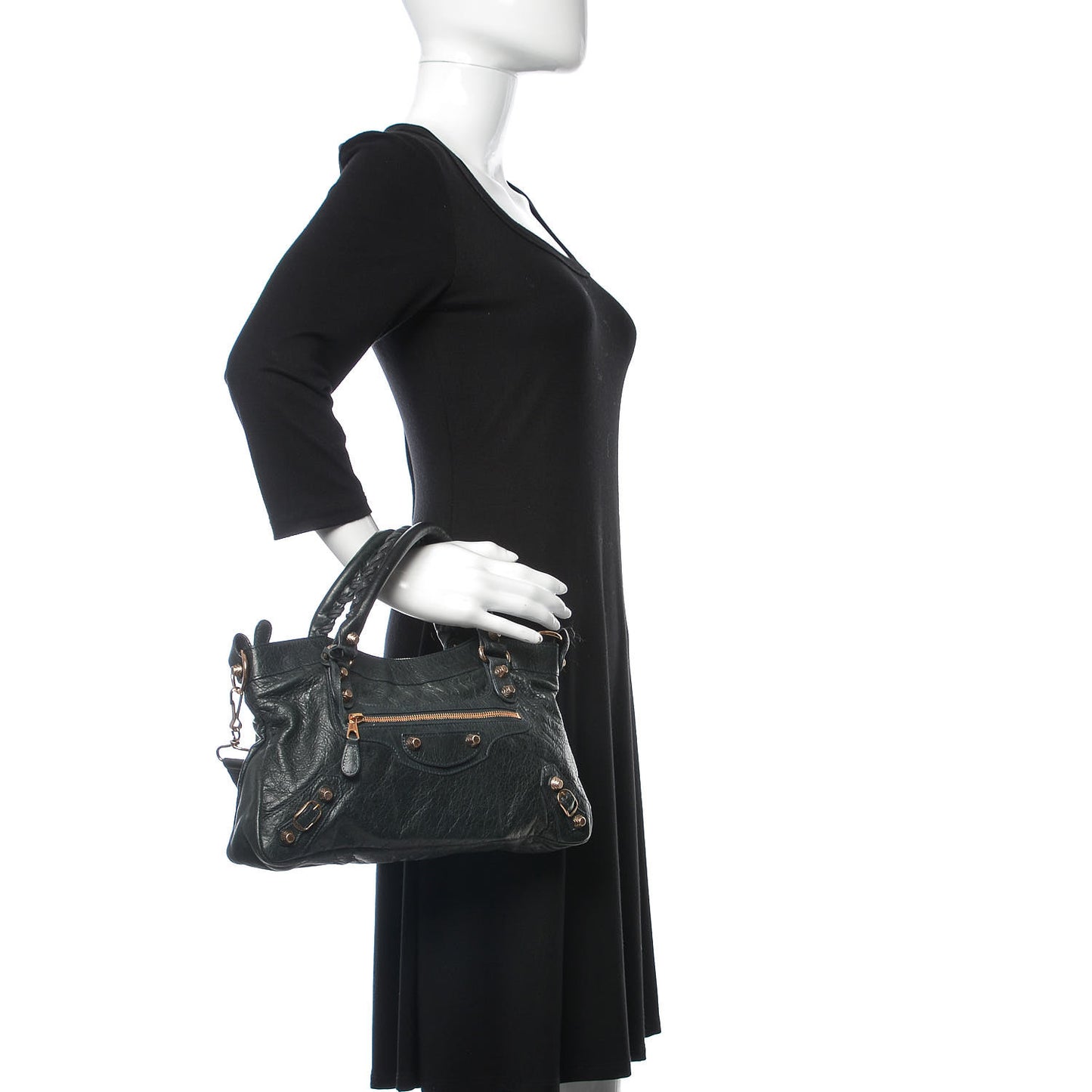 Agneau Giant 12 Rose Gold Hardware First Anthracite