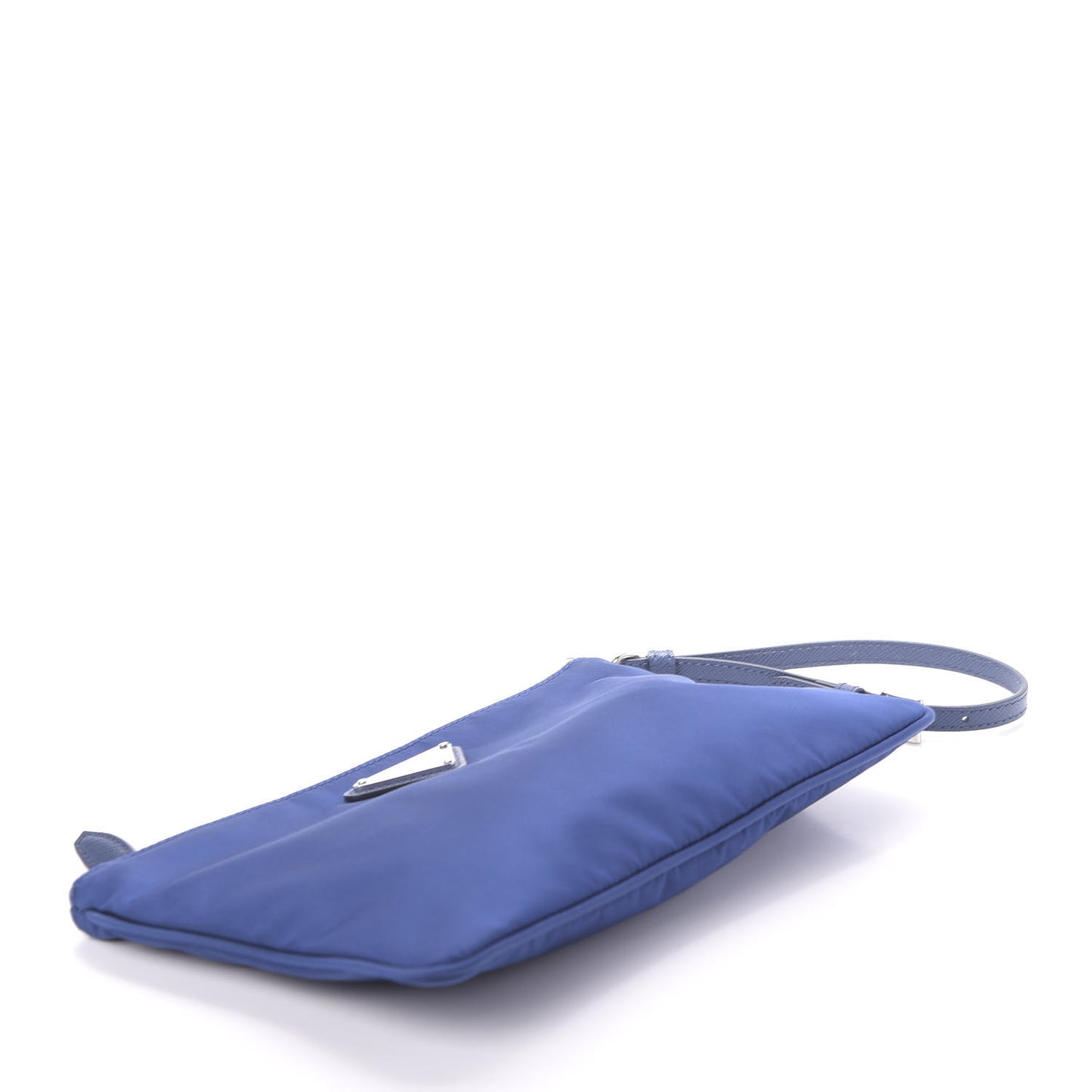 Tessuto Nylon Saffiano Wristlet Bluette