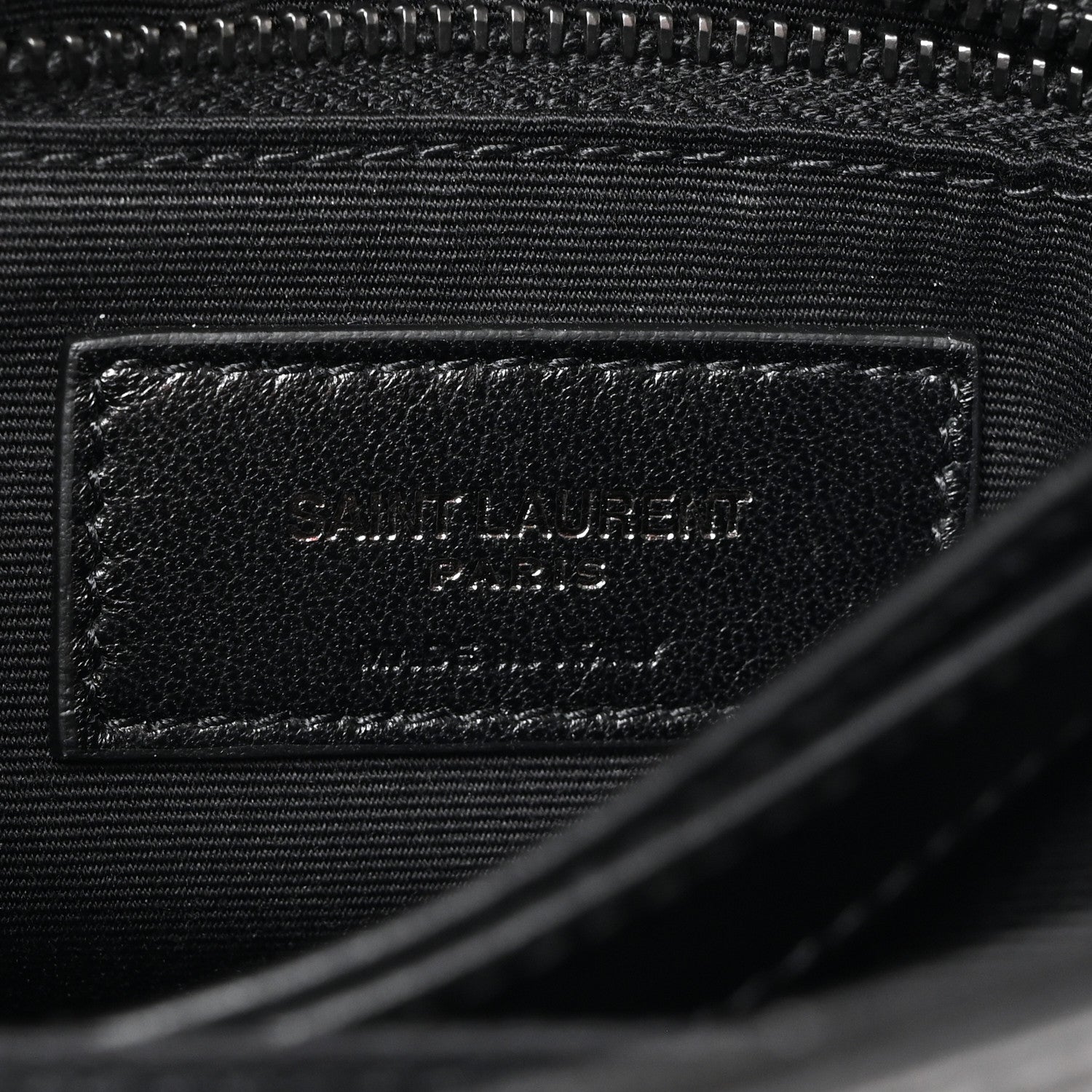 Saint Laurent Calfskin Y Quilted Monogram Monochrome Toy Loulou Crossbody Bag Black 7 of 11