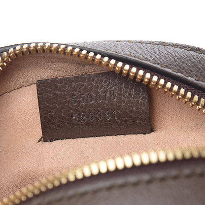 Gucci GG Supreme Monogram Web Mini Ophidia Round Shoulder Bag Brown 9 of 10