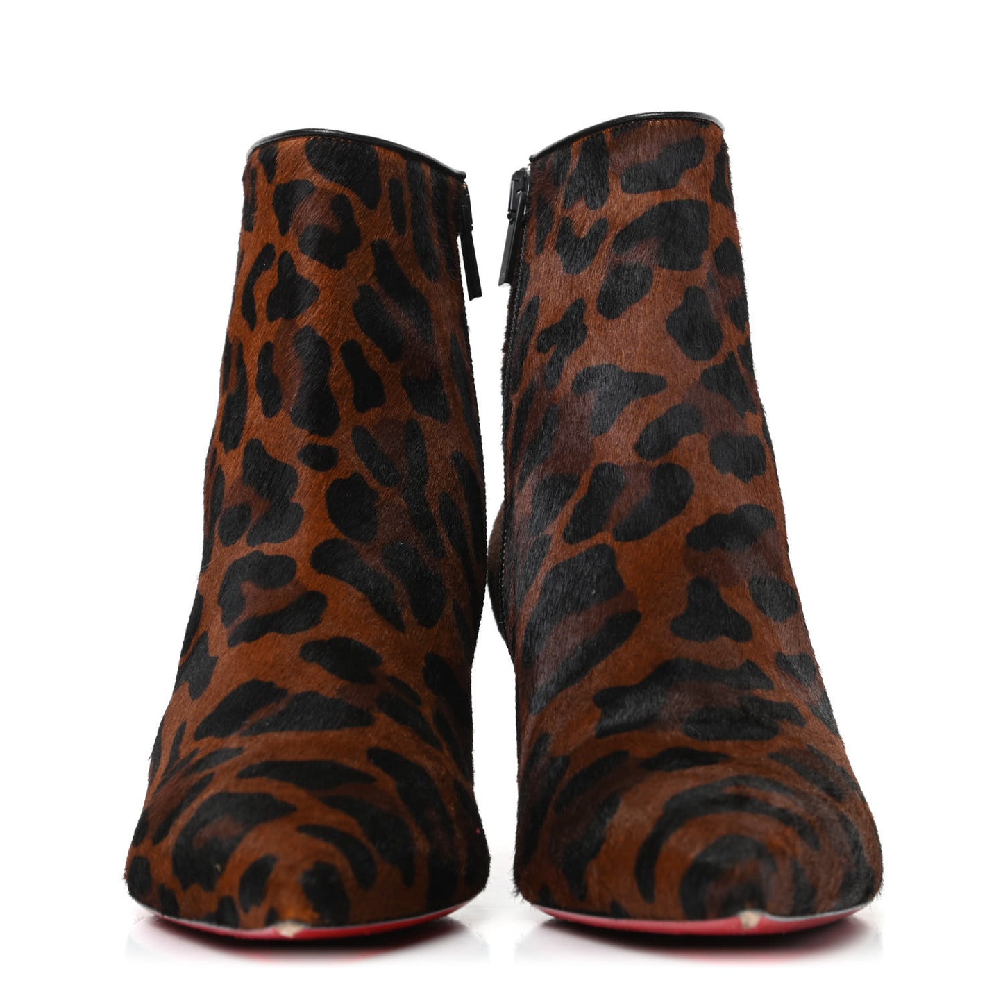 Pony Hair Leopard Print So Kate Booty 55 Ankle Boots 38 Black