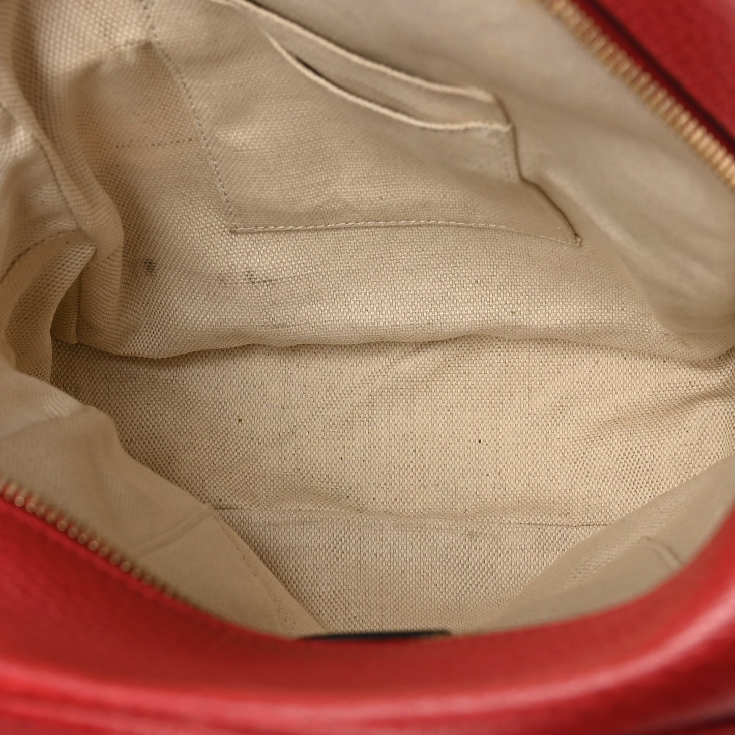 Pebbled Calfskin Soho Chain Backpack Hibiscus Red