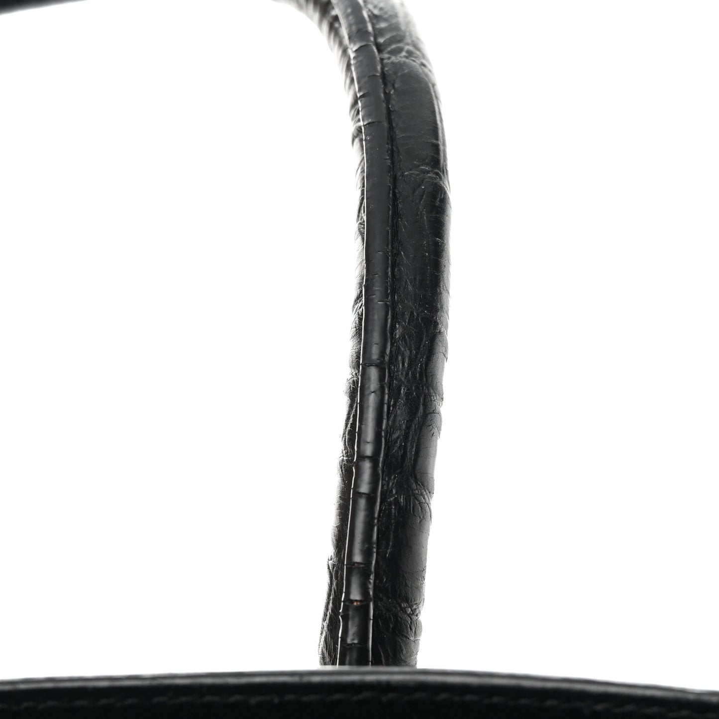 Calfskin Crocodile Embossed Large Sac De Jour Carryall Black