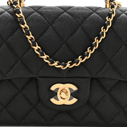 Chanel Caviar Quilted Mini Top Handle Rectangular Flap Black 8 of 11