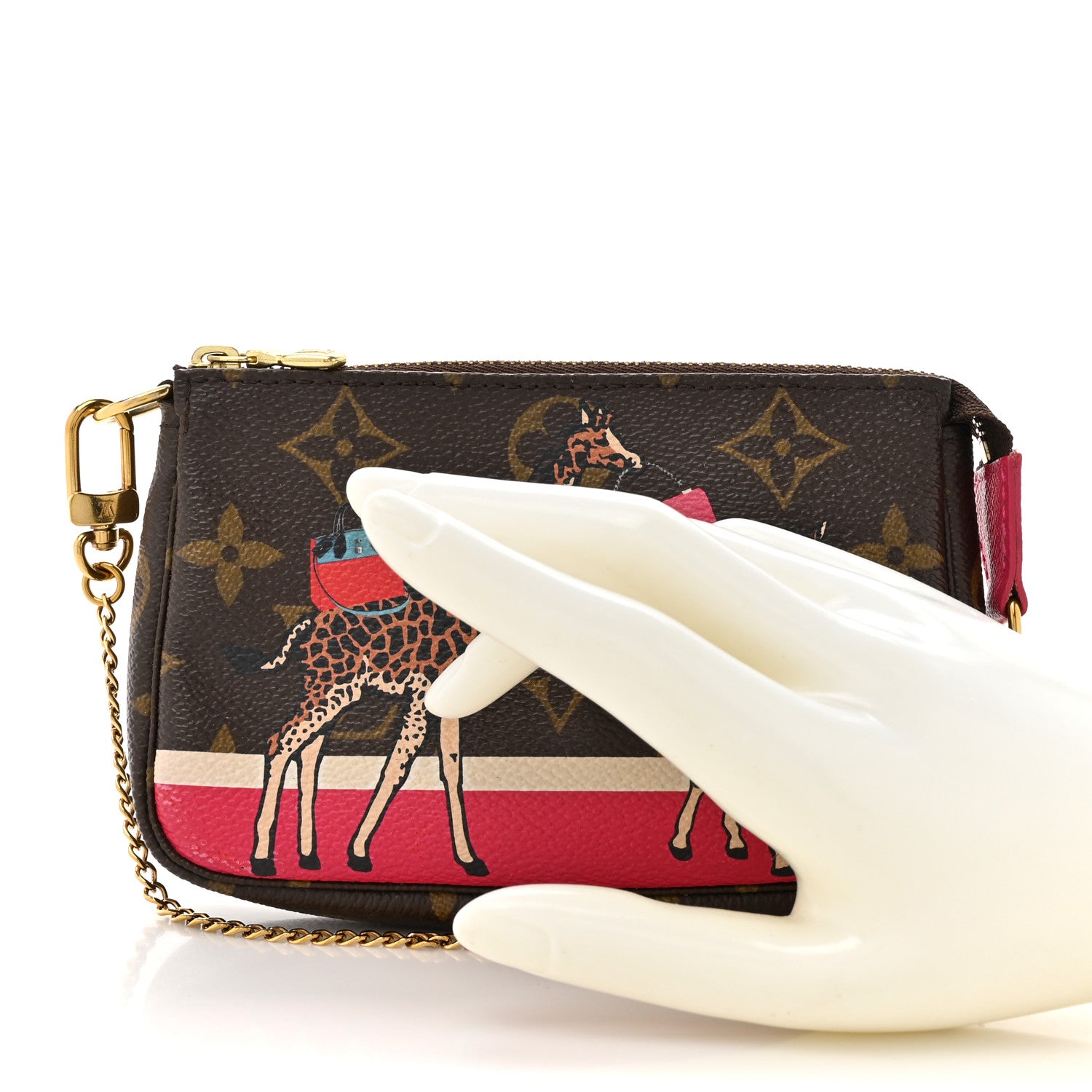 Louis Vuitton Monogram 2017 Christmas Animation Mini Pochette Accessories 2 of 9