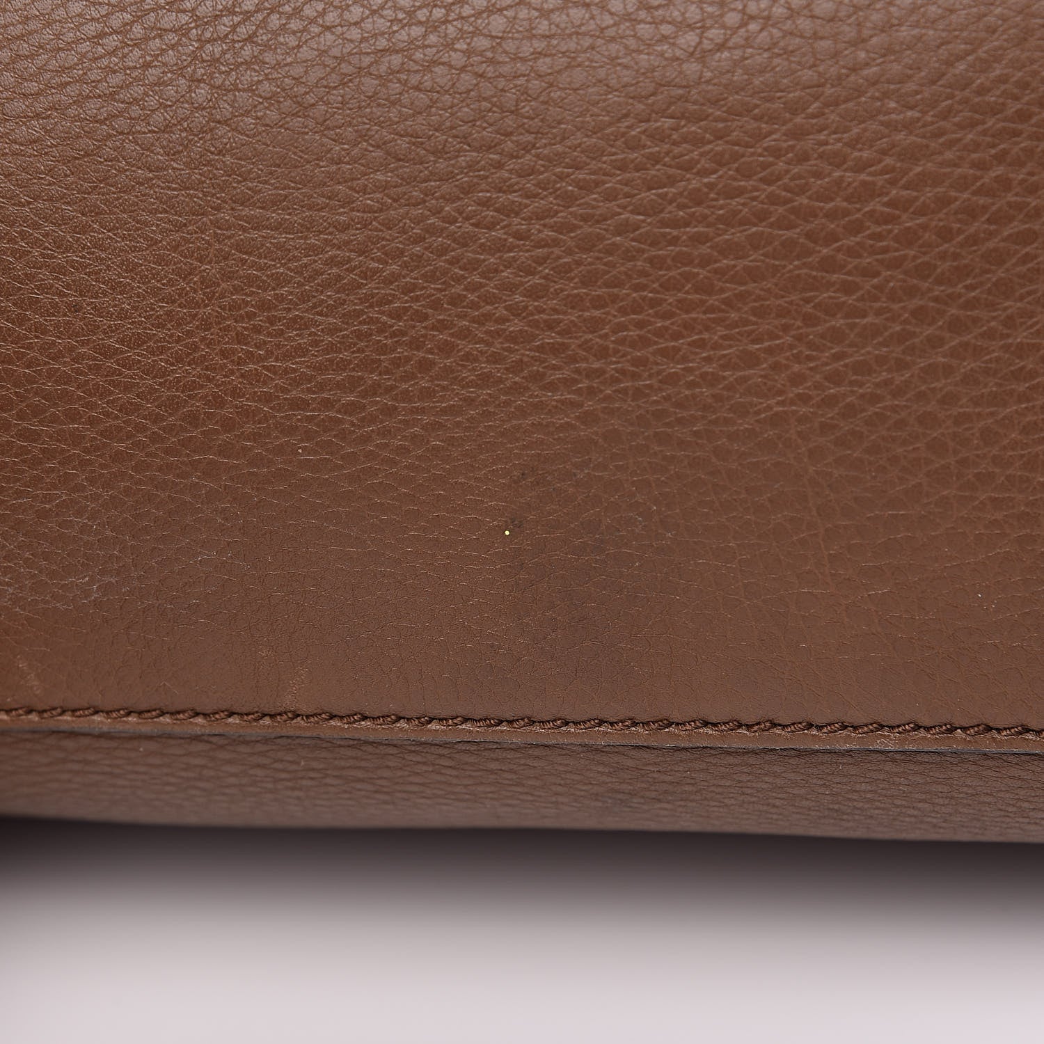 Gucci Pebbled Calfskin Medium Soho Chain Shoulder Bag Maple Brown 12 of 16