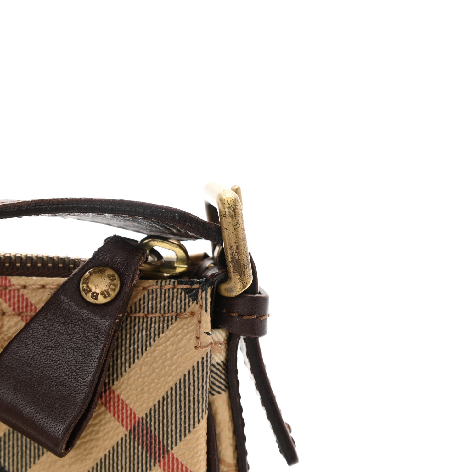 Burberry Haymarket Check Pochette Tan 11 of 11