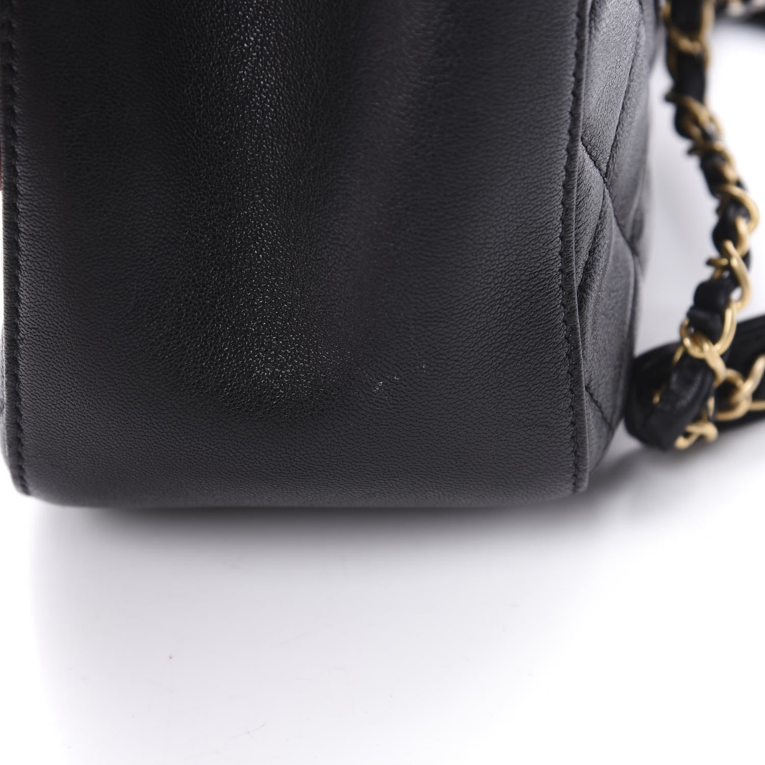 Chanel Lambskin Quilted Large Shopping Tote Black 12 of 13