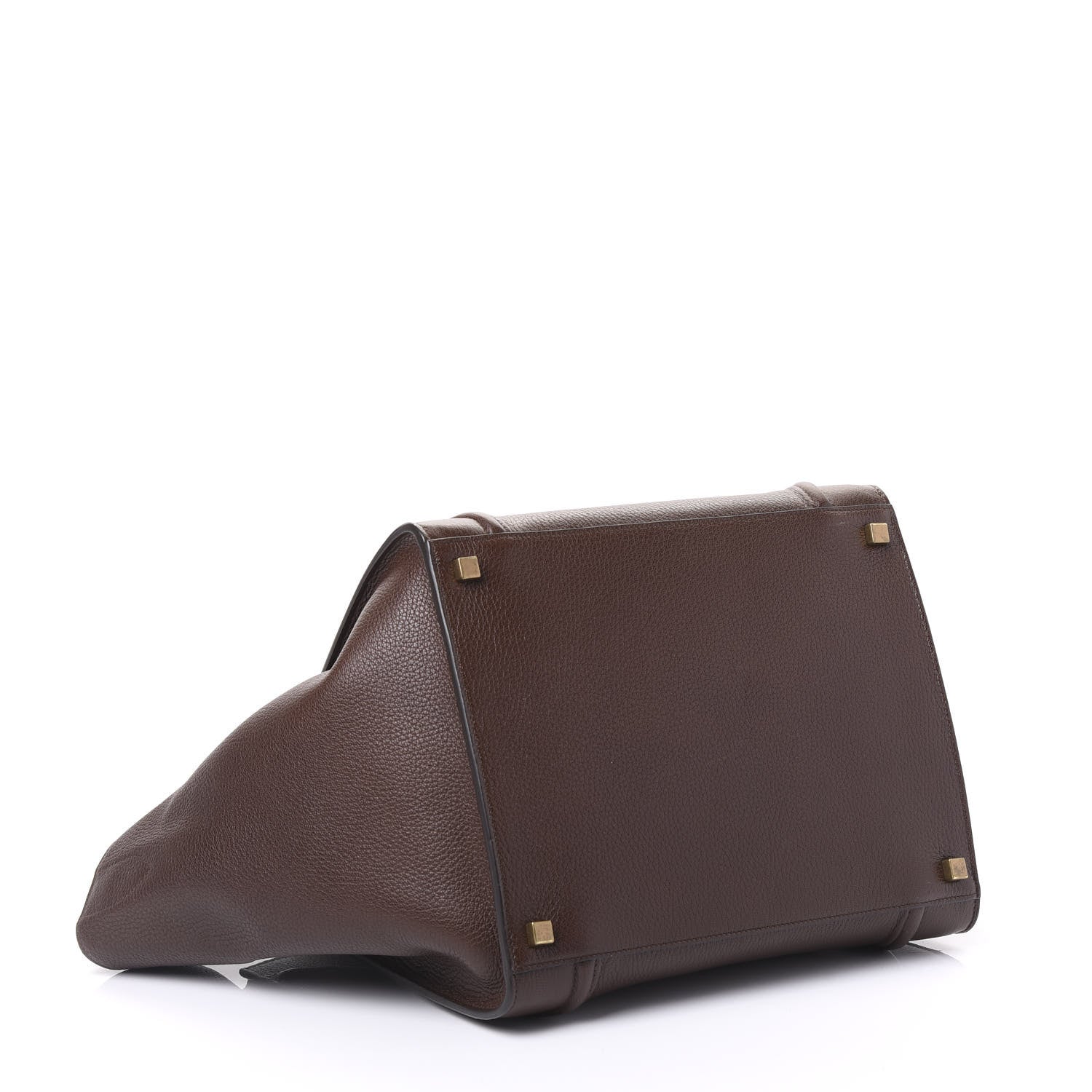 Celine Shiny Grained Calfskin Medium Phantom Luggage Brown 3 of 10
