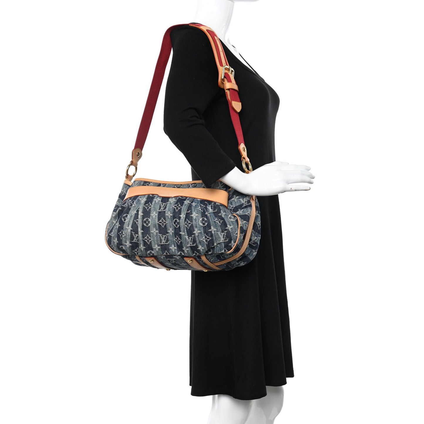 Denim Raye Porte Epaule MM