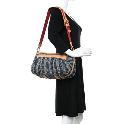 Louis Vuitton Denim Raye Porte Epaule MM 2 of 12