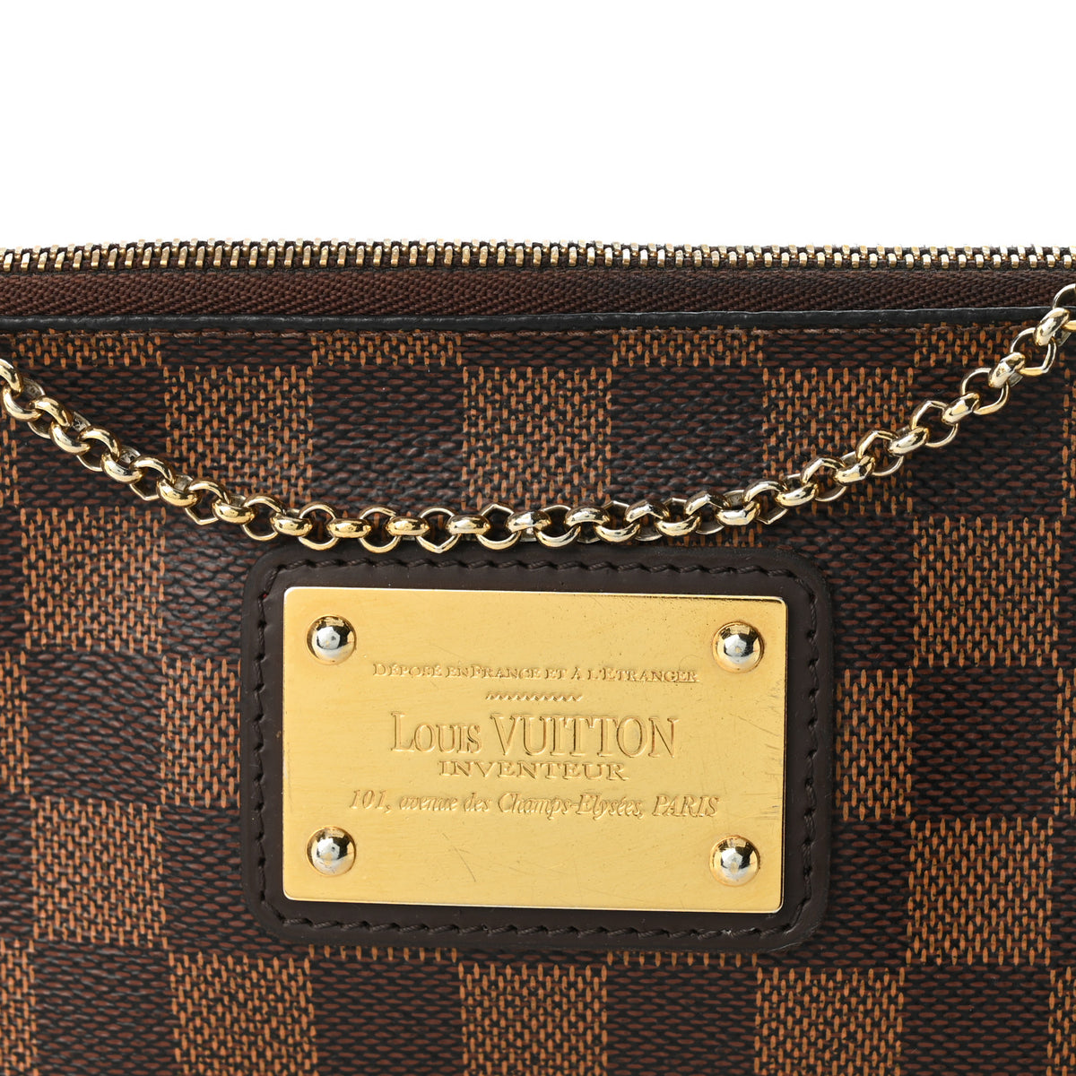 Louis Vuitton Damier Ebene Eva Clutch 8 of 10