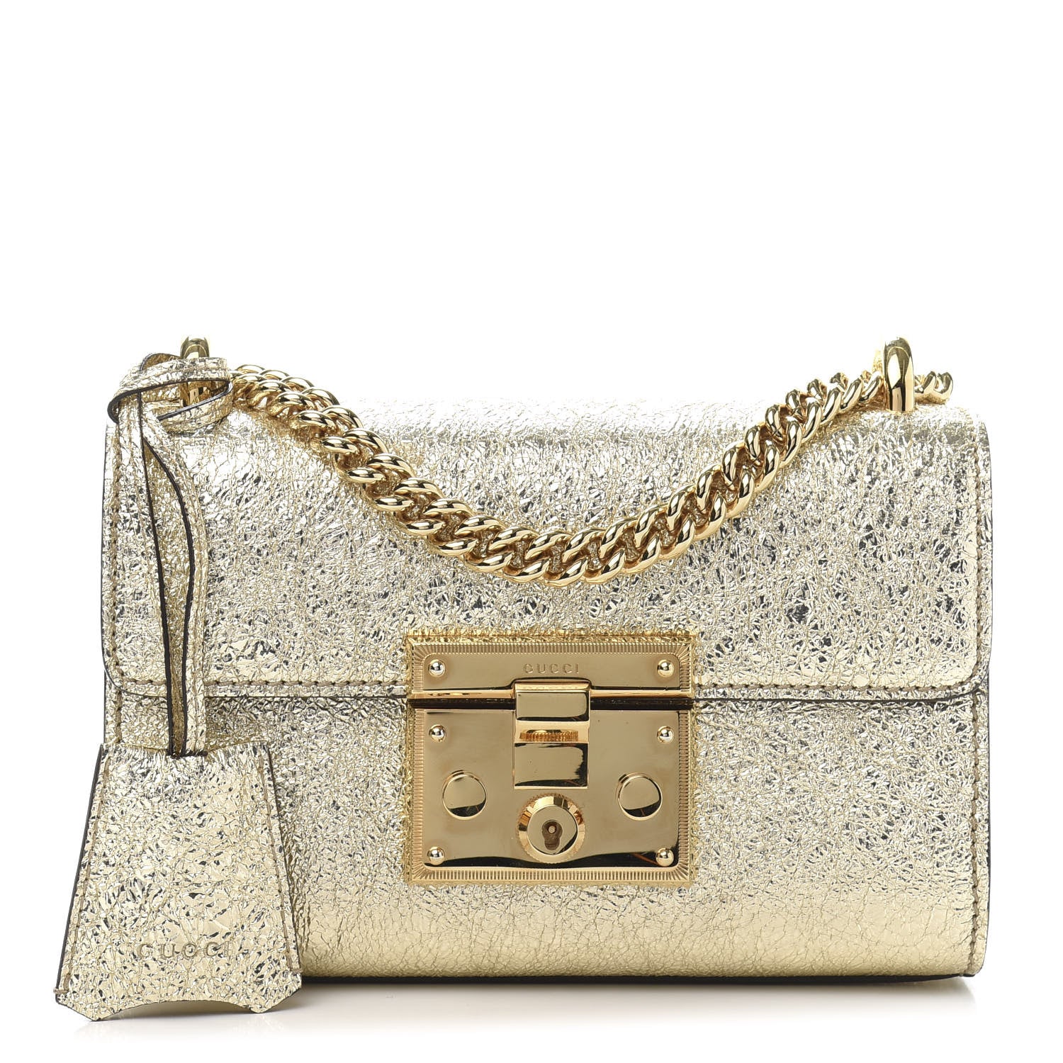 Gucci Galassia Small Padlock Shoulder Bag Platino 1 of 14