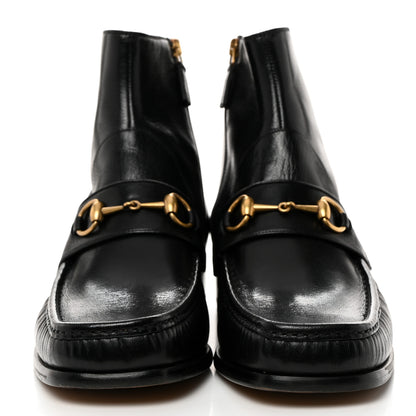 Gucci Quentin Goatskin Mens Horsebit Ankle Boots 9.5 Black 2 of 10