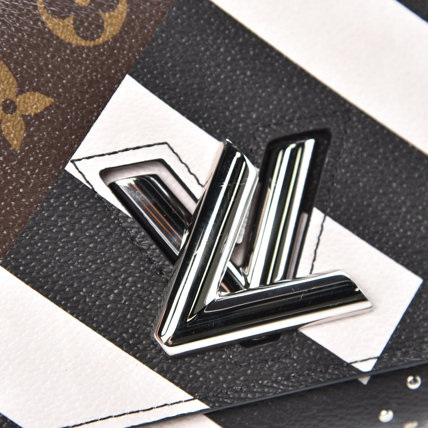 Calfskin Monogram Twist Chain Wallet