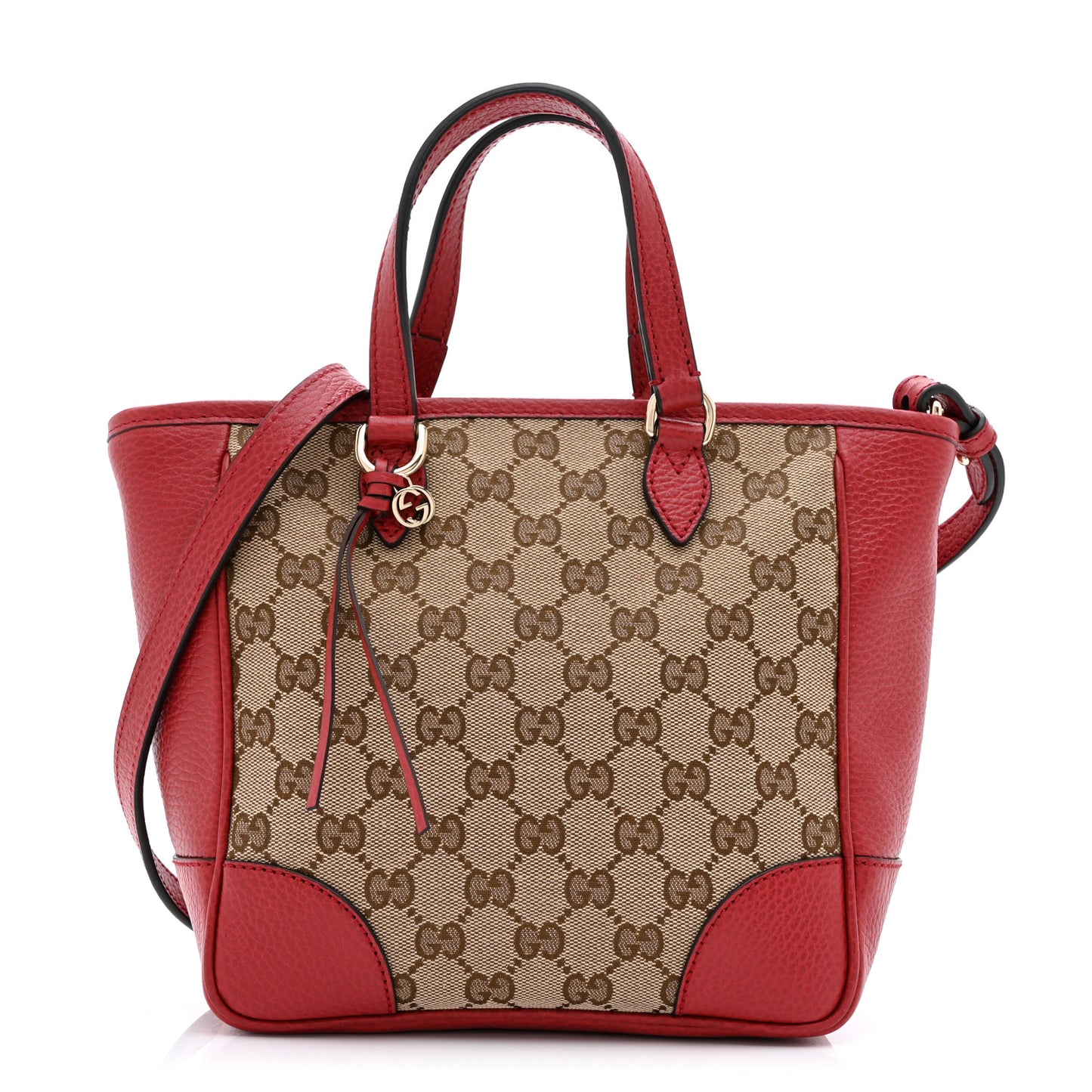 Monogram Small Bree Tote Red