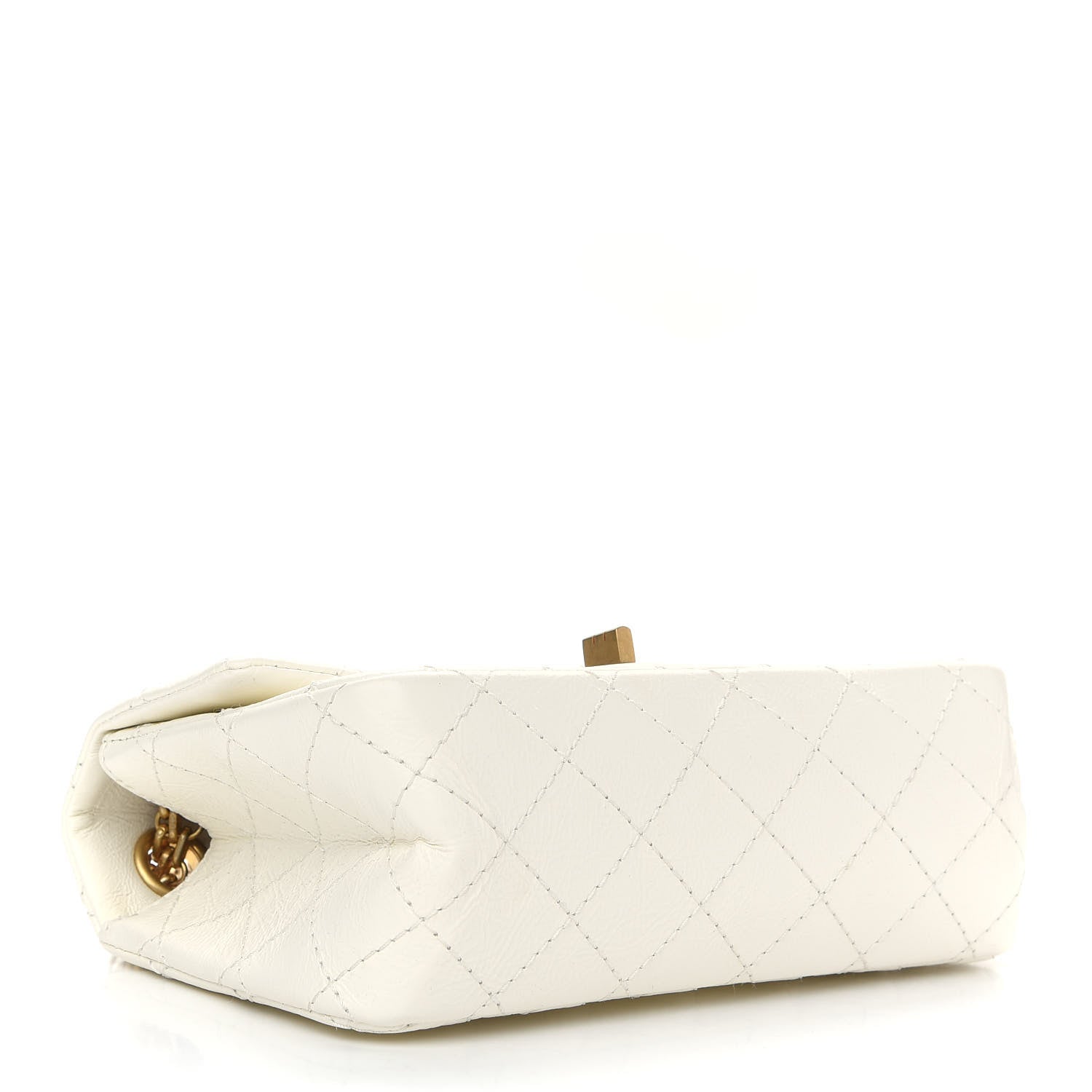 Chanel Aged Calfskin Quilted 2.55 Reissue Mini Flap White 4 of 9