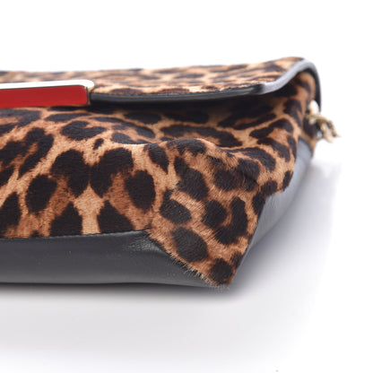 Christian Louboutin Pony Hair Leopard Print Rougissime Clutch 7 of 18