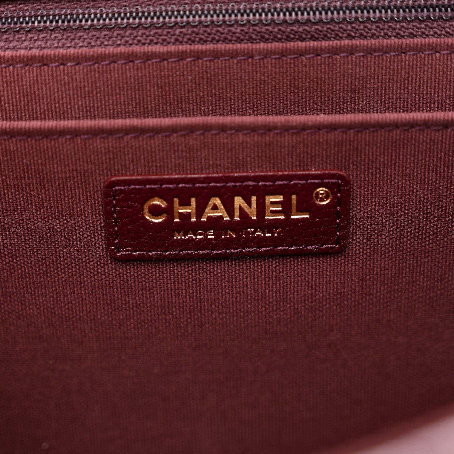 Chanel Grained Calfskin Quilted XXL Travel Flap Bag Burgundy 6 of 11