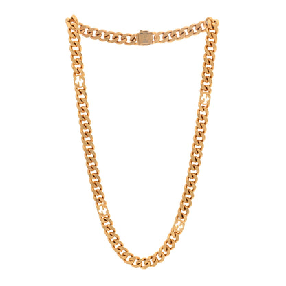 Gucci Metal Interlocking GG Chain Necklace Gold 3 of 4