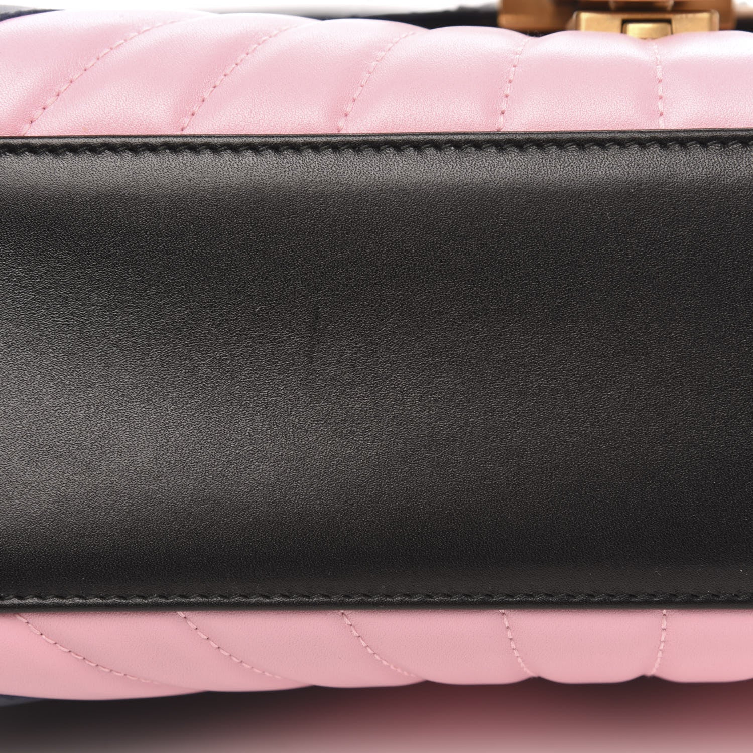 Gucci Calfskin Bamboo Trapuntata Queen Margaret Top Handle Bag Blue Agata Hibiscus Red Mystic White Sugar Pink 9 of 12