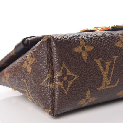 Louis Vuitton Monogram Triangle Chain Wallet Black 5 of 10