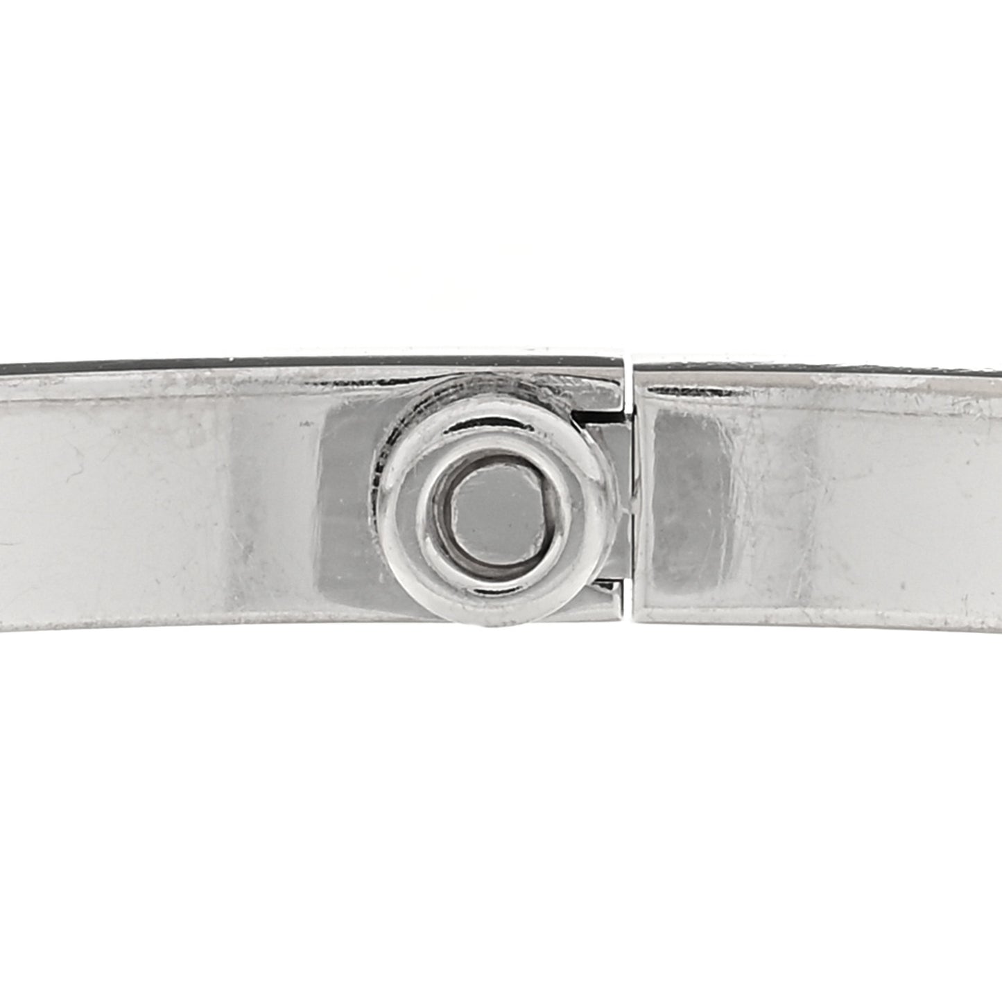 18K White Gold 6 Diamond Small LOVE Bracelet 20