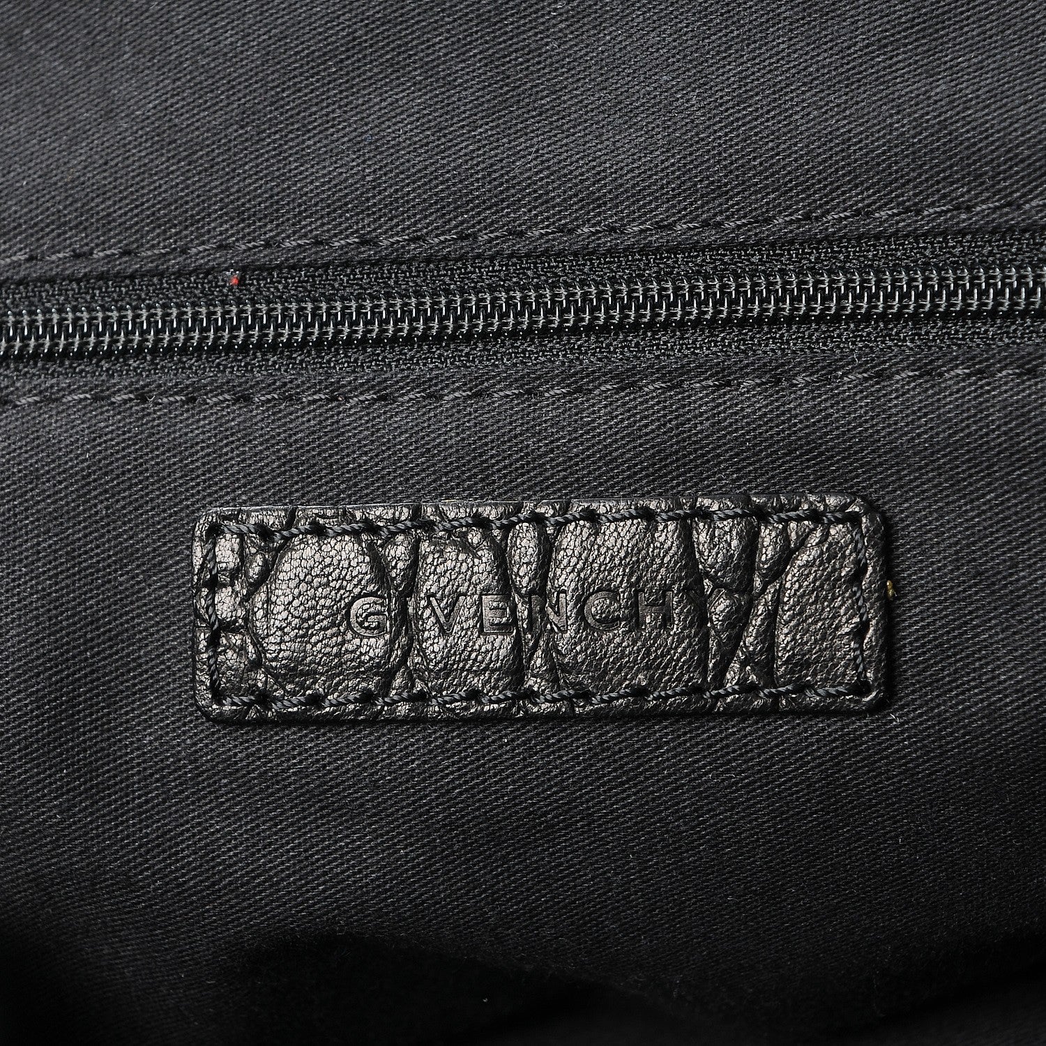 Givenchy Calfskin Crocodile Embossed Large Nightingale Black 6 of 7