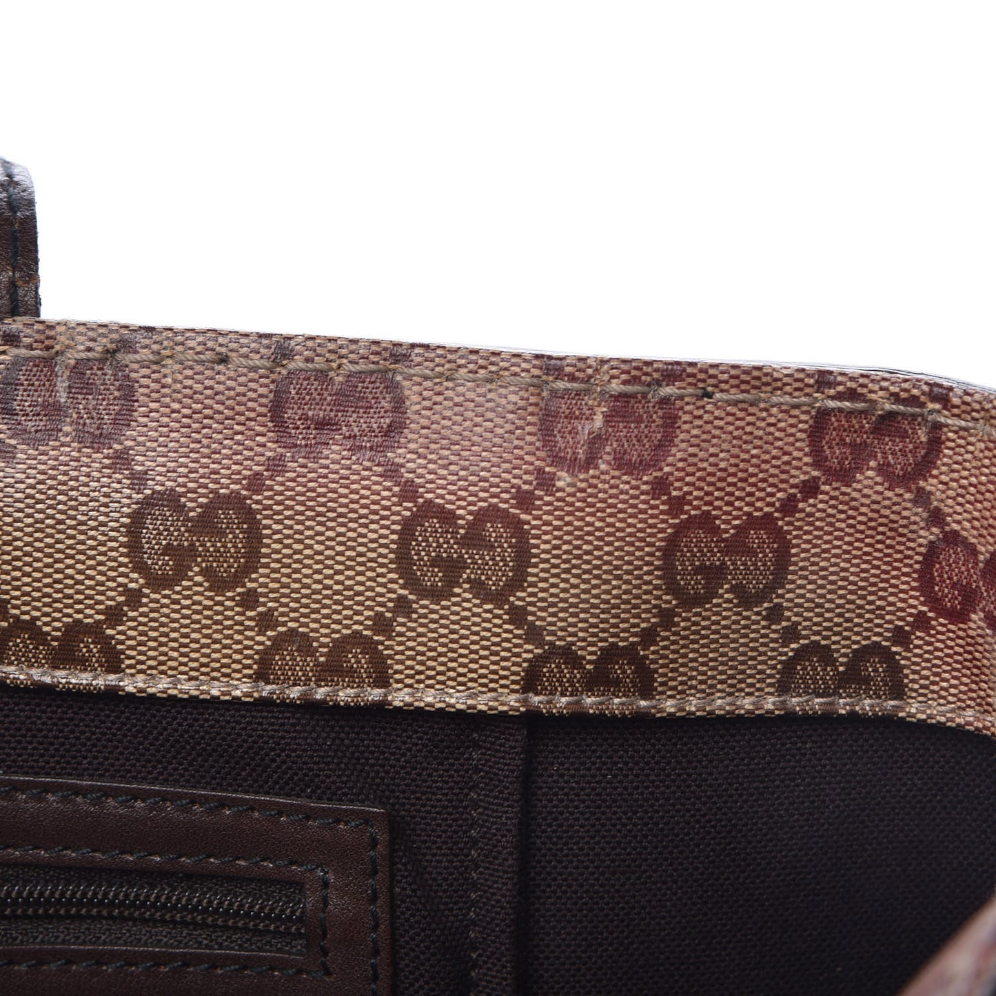 Crystal Monogram Large Babouska Vertical Shopping Tote Brown