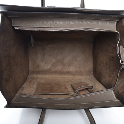 Celine Drummed Calfskin Mini Luggage Souris 5 of 26