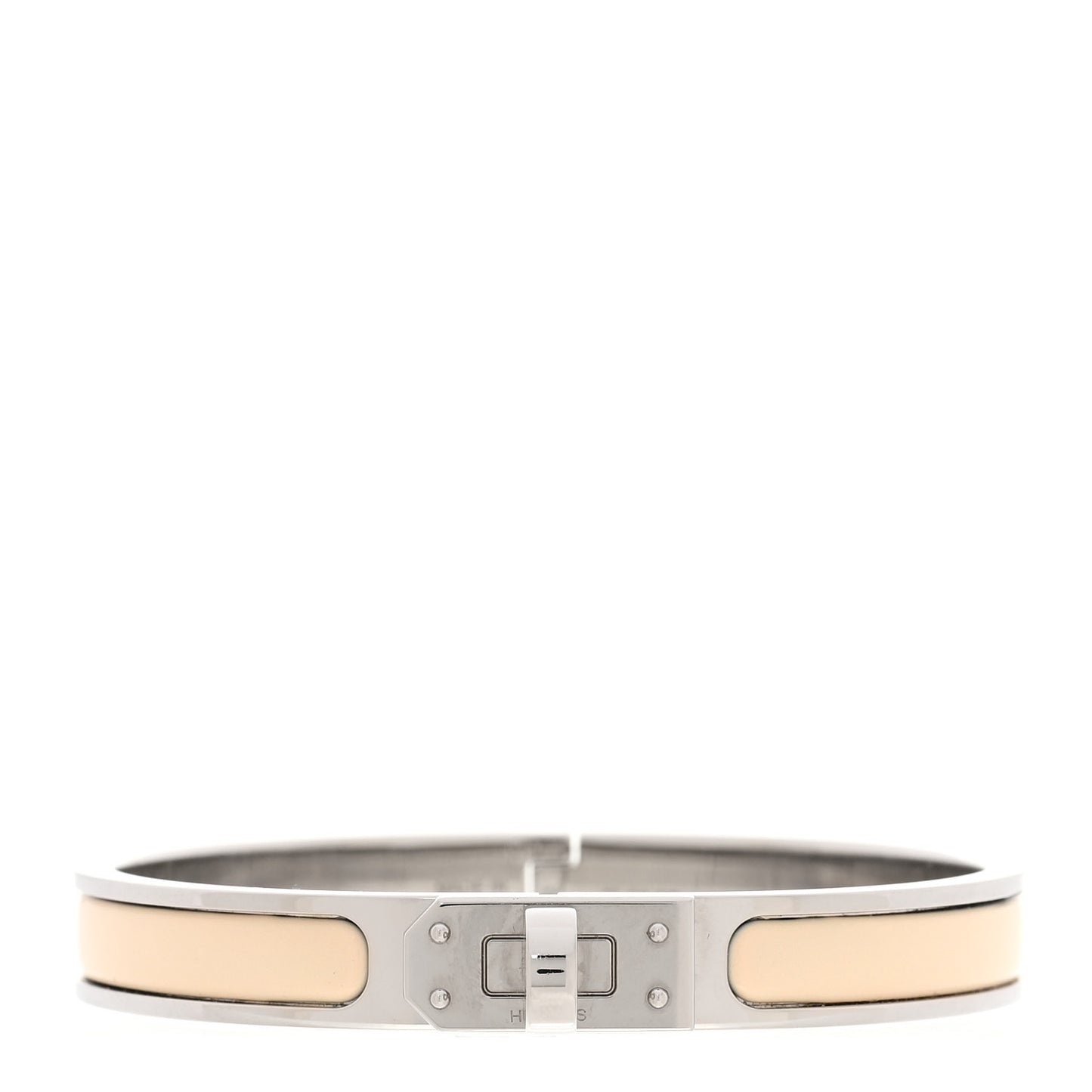 Enamel Mini Clic Kelly Bracelet PM Creme