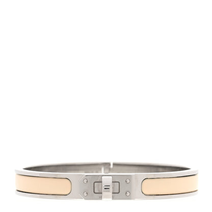 Hermes Enamel Mini Clic Kelly Bracelet PM Creme 1 of 5