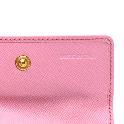Prada Saffiano Metal Flap Wallet Begonia 7 of 8