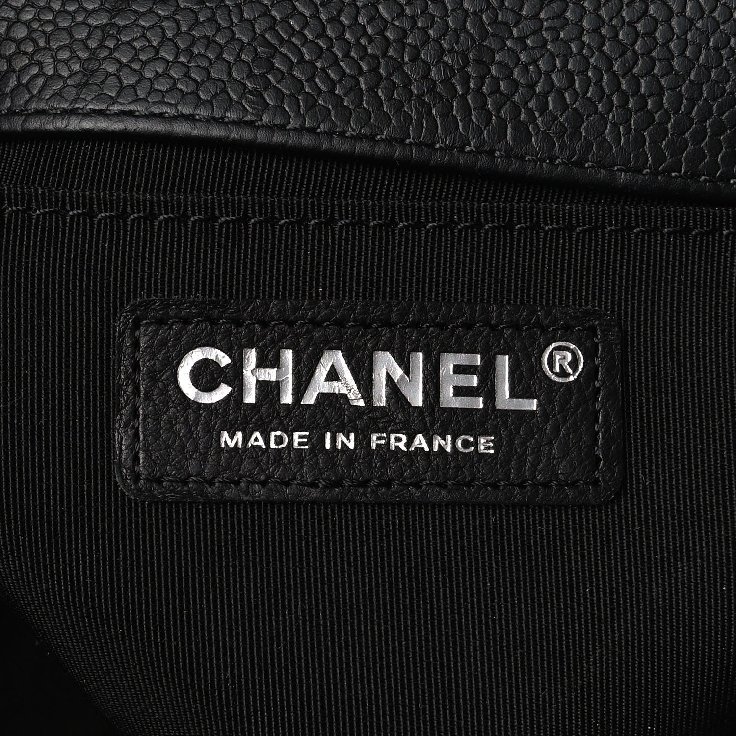 Chanel Caviar Chevron Quilted Medium Boy Flap Black 5 of 16
