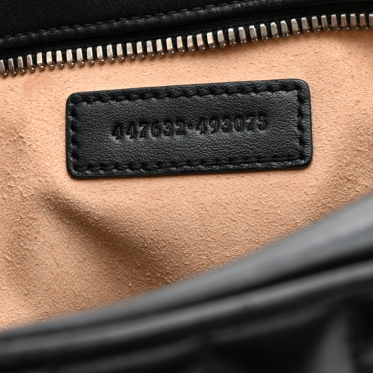 Gucci Calfskin Matelasse Aria Small GG Marmont Chain Shoulder Bag Black 7 of 11