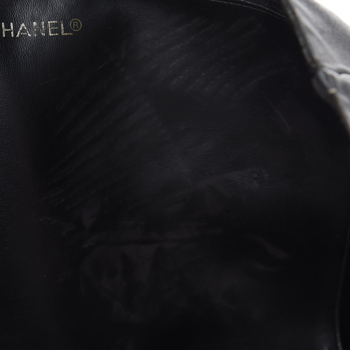 Canvas Calfskin Shopping Tote Black
