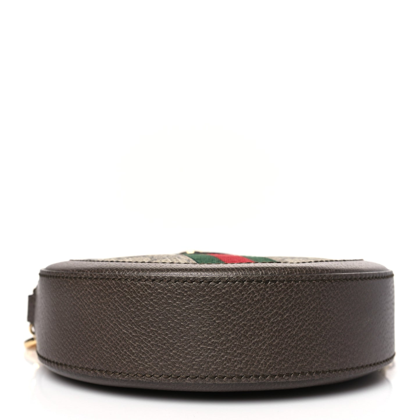 GG Supreme Monogram Web Mini Ophidia Round Shoulder Bag Brown