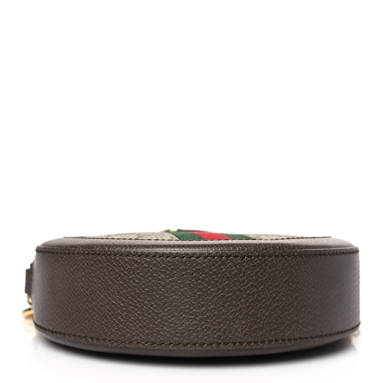 Gucci GG Supreme Monogram Web Mini Ophidia Round Shoulder Bag Brown 4 of 9