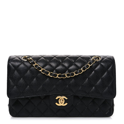 Chanel Caviar Quilted Medium Double Flap Black 1 of 9