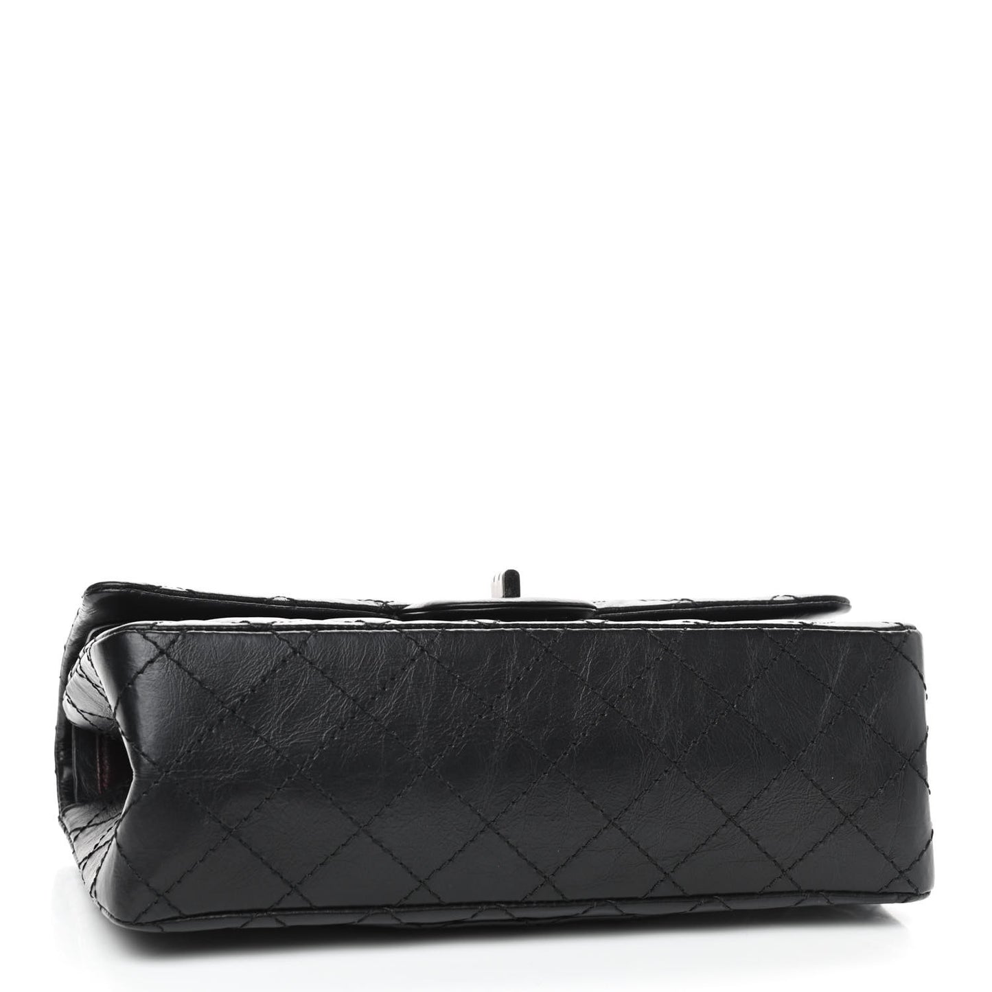 Aged Calfskin Quilted 2.55 Reissue 225 Flap Black