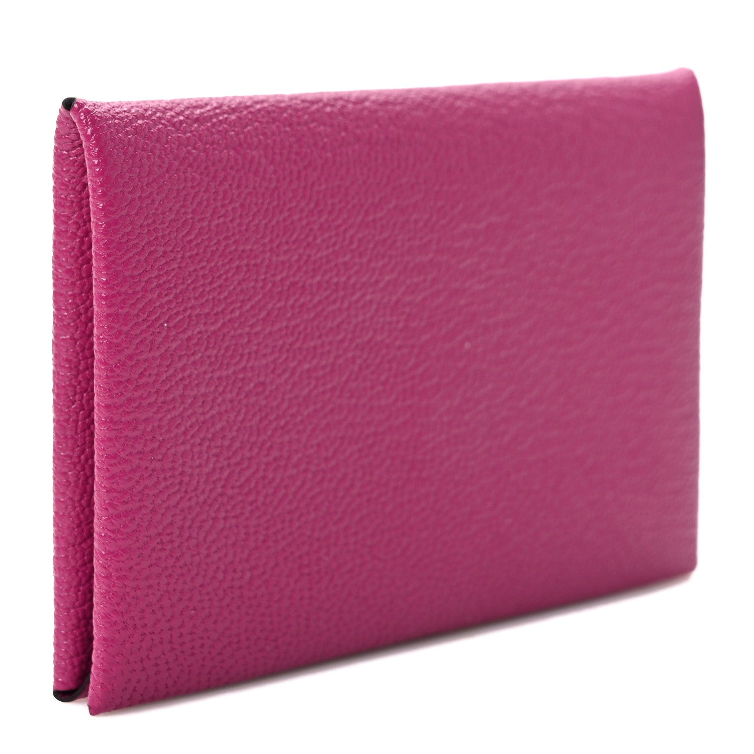 Hermes Chevre Mysore Calvi Card Case Rose Pourpre 3 of 8