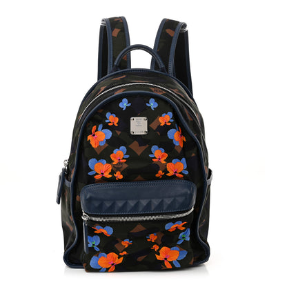 MCM Nylon Floral Camo Dieter Backpack Loden Green 1 of 9